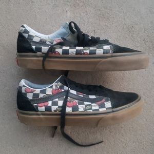 Cherry Vans shoes w7